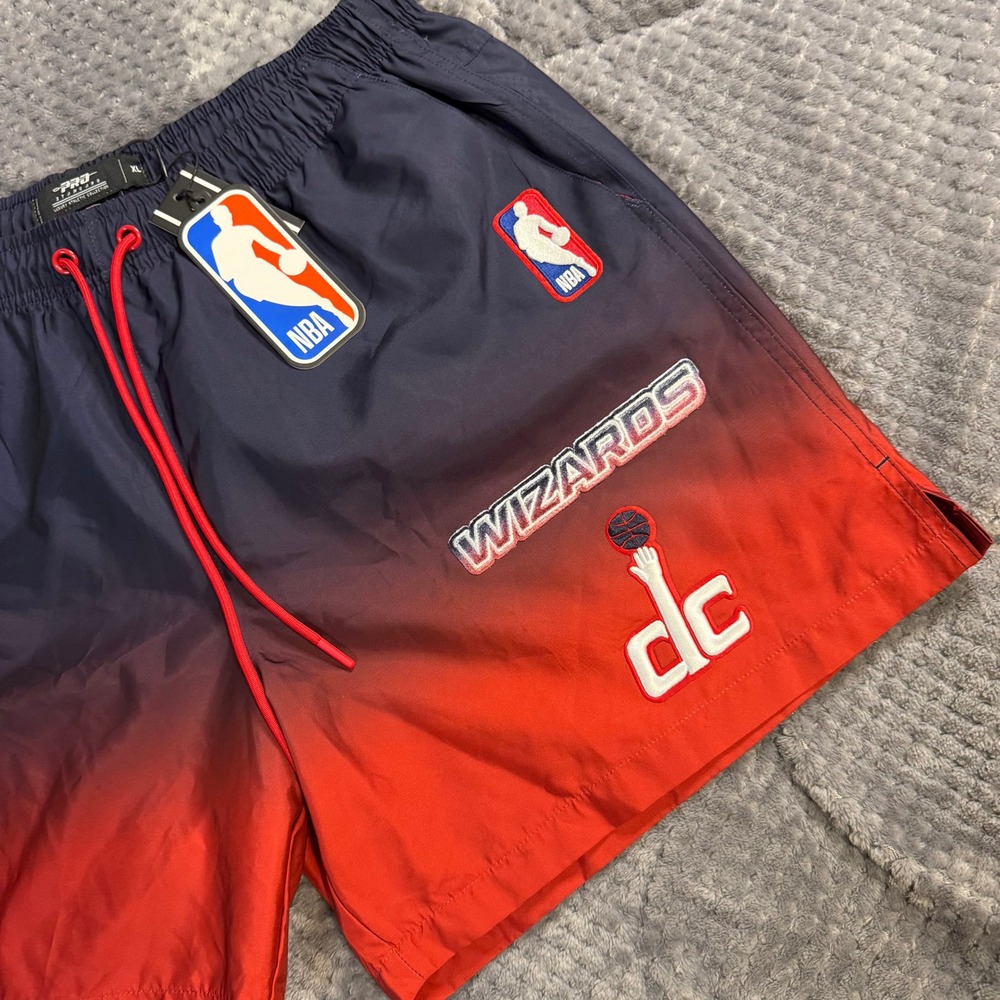 Pro Standard Washington Wizards NBA Ombre Shorts Mens XL Navy Red BWW3515720-MDR
